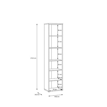 Alice Springs Narrow Tall Cupboard with 2 Push-to-Open Doors in Sand