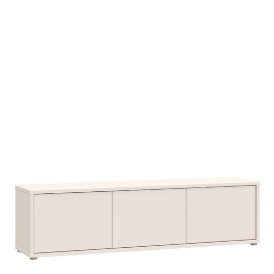 Alice Springs Wide TV Cabinet with 3 Doors Push-to-Open in Sand