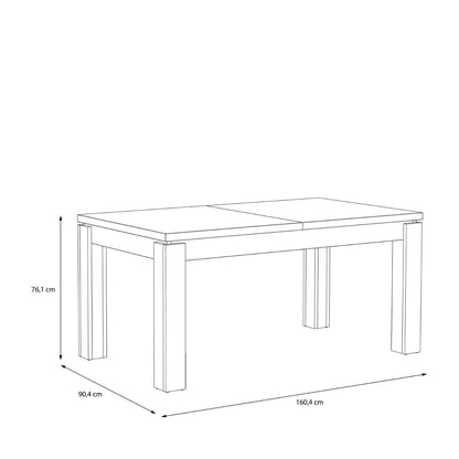 Trondheim Extending Dining Table in Artisan Oak 160.4-206.4cm