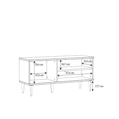 Calasetta 1 Door TV Unit in Rattan