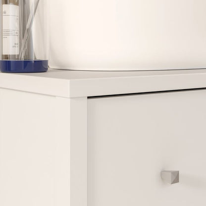 Ipsarion Under Sink Vanity Unit with 2 Drawers & Silver Handles in White