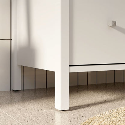 Ipsarion Under Sink Vanity Unit with 2 Drawers & Silver Handles in White