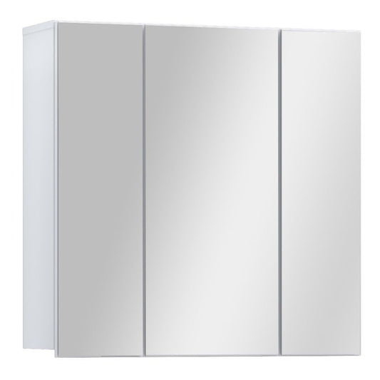 Lokko Hanging Cupboard with 3 Mirror Doors in White