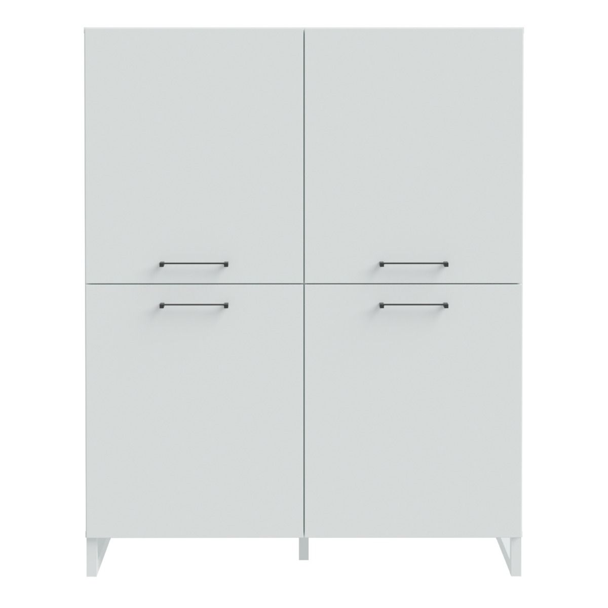 Sali 4 Door Highboard in Light Grey