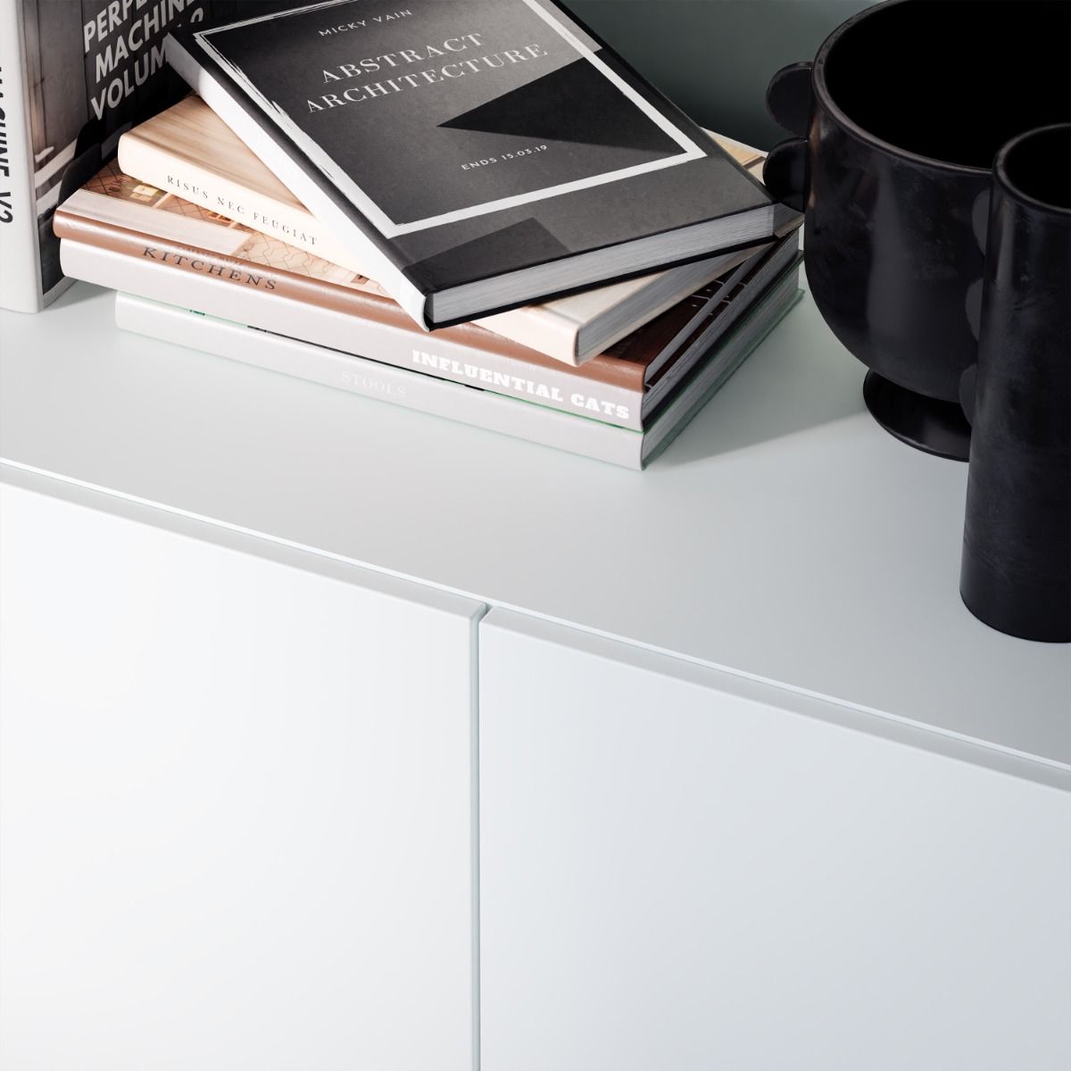 Sali 4 Door Highboard in Light Grey