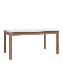 Wensley Dining Table in Light Grey and Oak 160.4x90cm