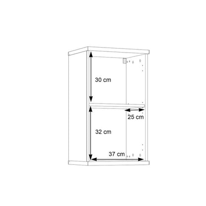 Veris Small Hanging Cupboard with 1 Door in Sand