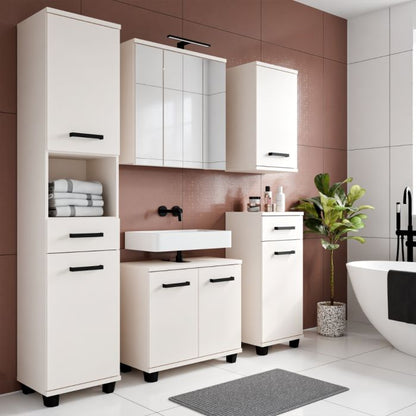 Veris Small Hanging Cupboard with 1 Door in Sand