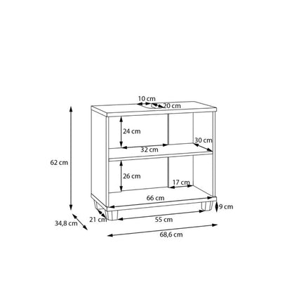 Veris Under Sink Vanity Unit with 2 Doors in Sand