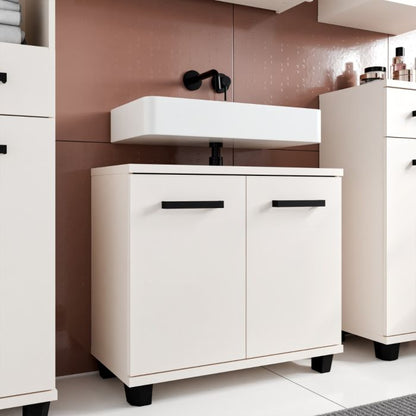 Veris Under Sink Vanity Unit with 2 Doors in Sand