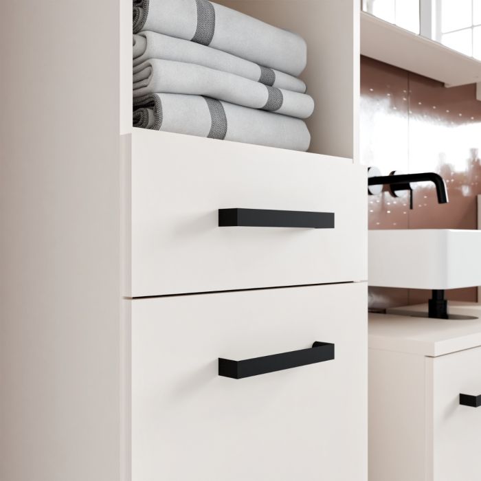 Veris Under Sink Vanity Unit with 2 Doors in Sand