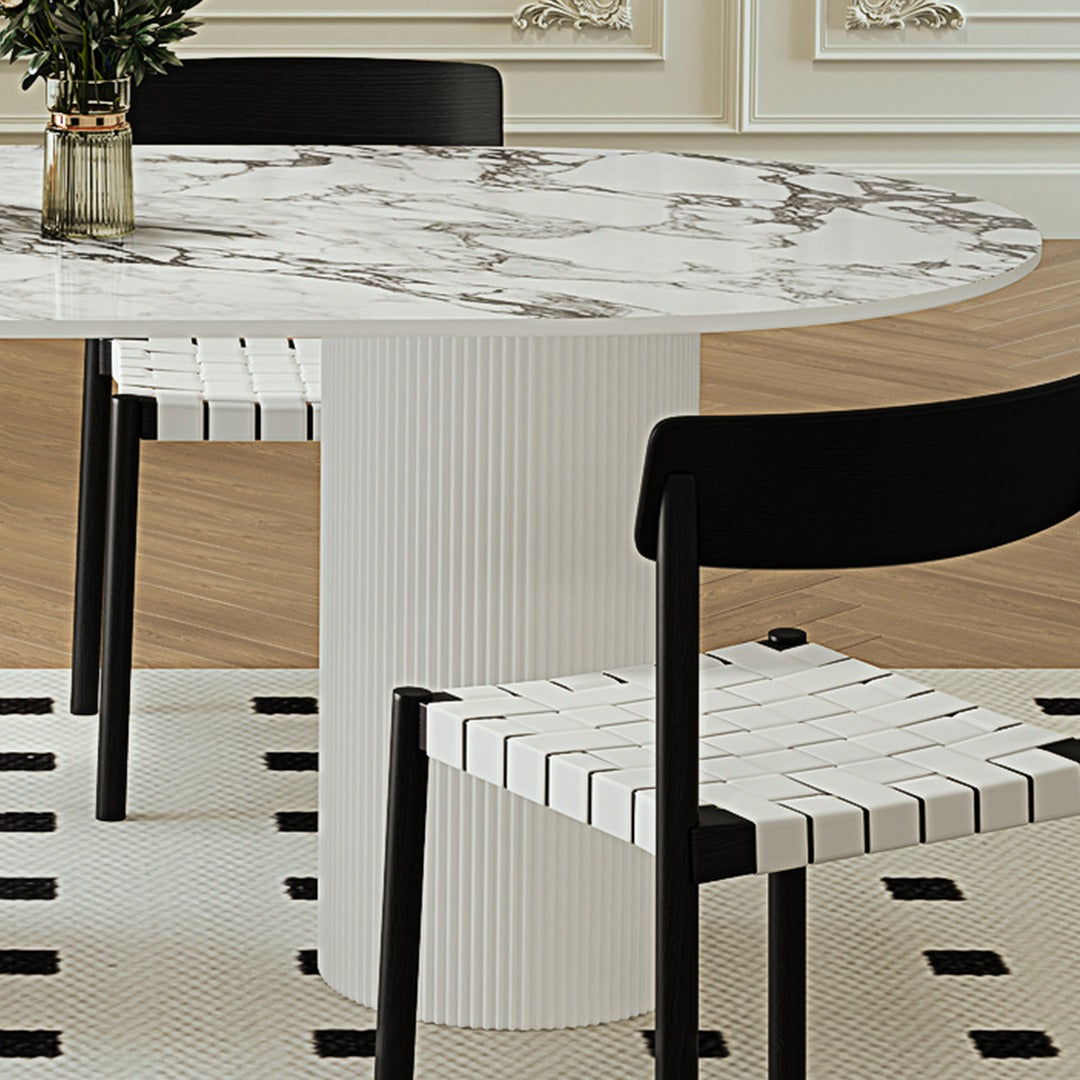 Ava Vintage Dining Table, Marble