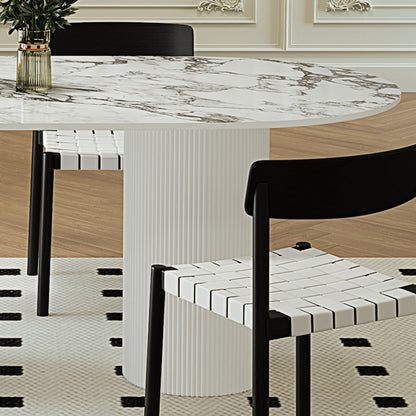 Ava Vintage Dining Table, Marble