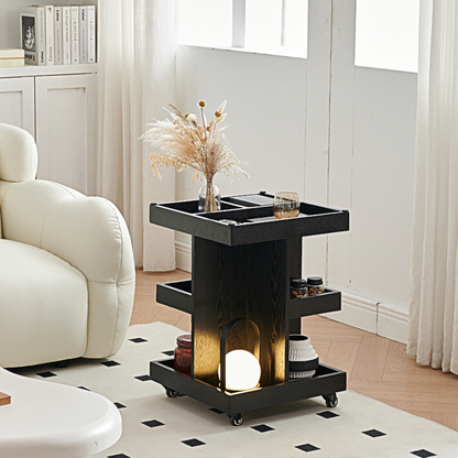 Cassandra Narrow Side Table, Black