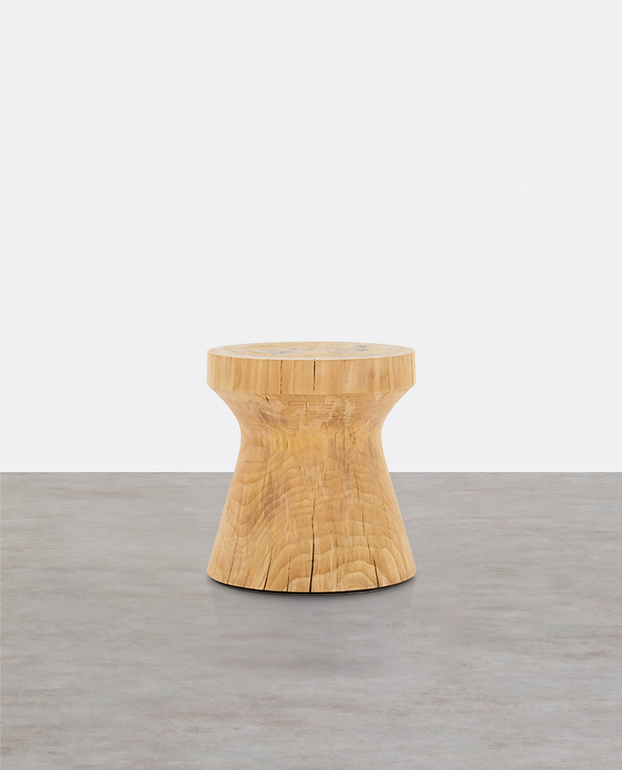R35 Side Table, Solid Wood, Oak
