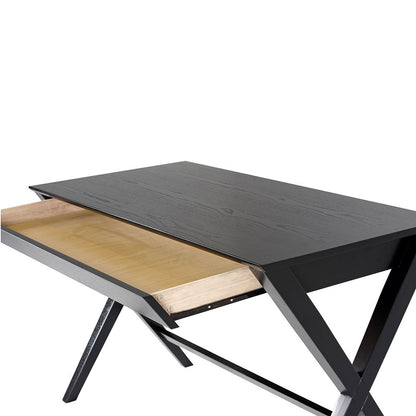 Writex Desk with 1 Drawer in Black