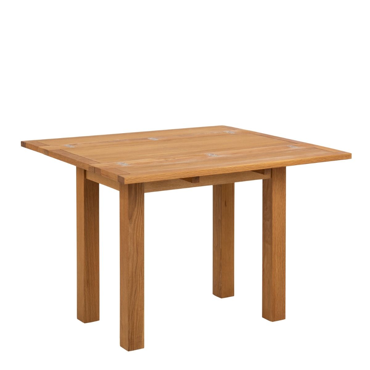 Kenley Extending Dining Table in Oak 45-90cm includes 4 Riano Dining Chairs in Black