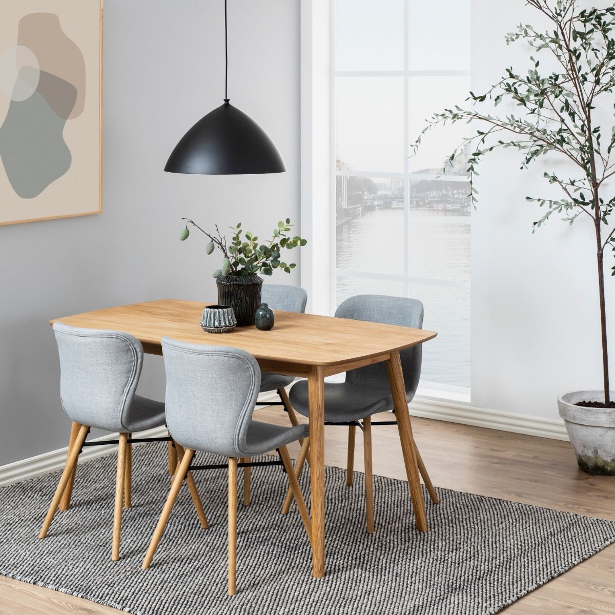 Nagano Rectangular Dining Table in Oak 150x80cm