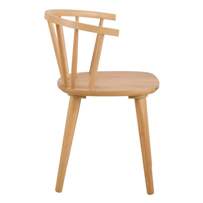 Nagano Round Dining Table in Oak 120x120cm includes 4 Ida Dining Chairs in Oak