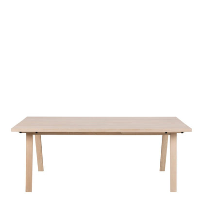 A-Line Extendable Dining Table in White Oak 200/286 x 74.6 x 95cm