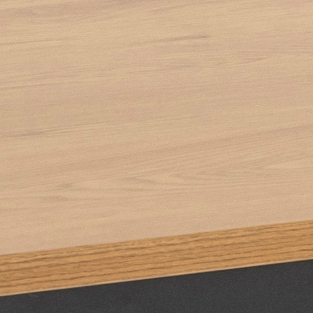 Seaford Dining Table in Black & Oak 160x80cm