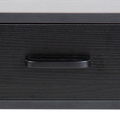 Seaford Bedside Table with 1 Drawer in Black