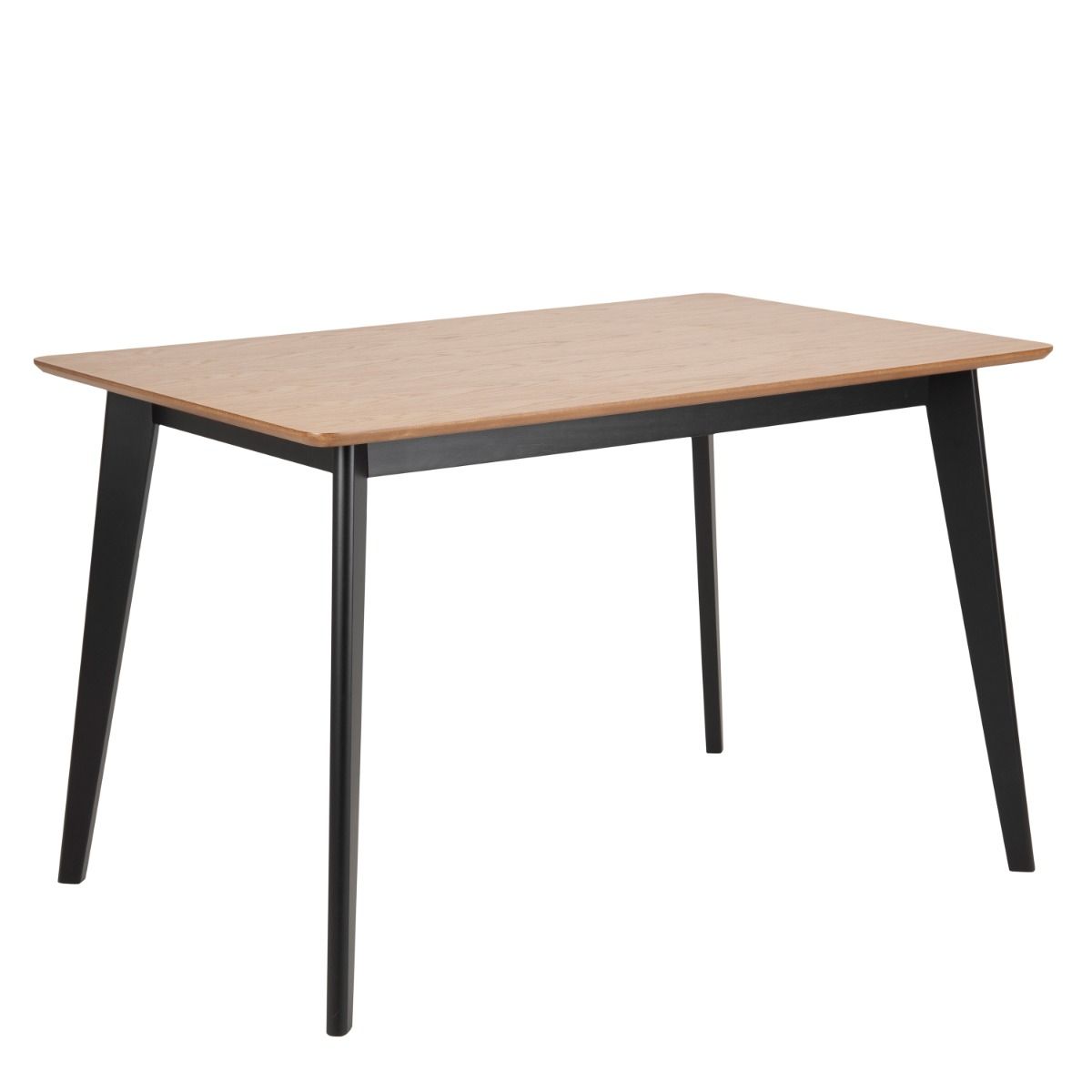 Roxby Dining Table in Oak & Black 120x80cm