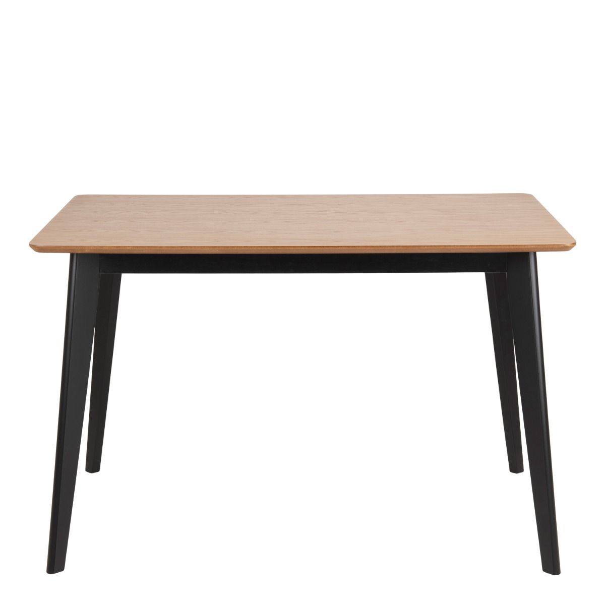 Roxby Dining Table in Oak & Black 120x80cm