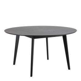 Roxby Round Dining Table in Black 140x140cm