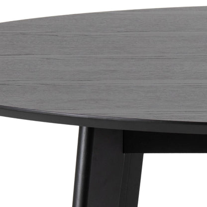 Roxby Round Dining Table in Black 140x140cm