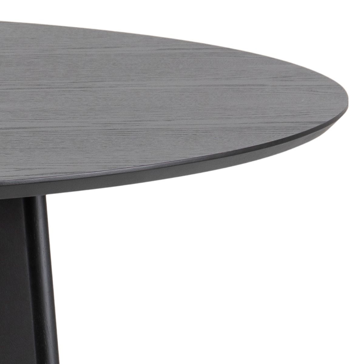Roxby Round Dining Table in Black 140x140cm