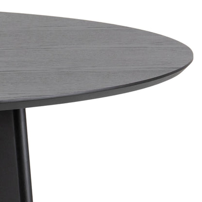 Roxby Round Dining Table in Black 140x140cm
