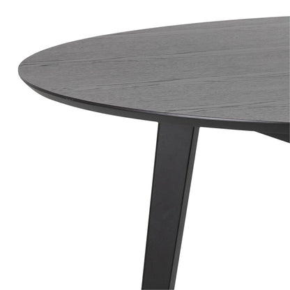Roxby Round Dining Table in Black 140x140cm