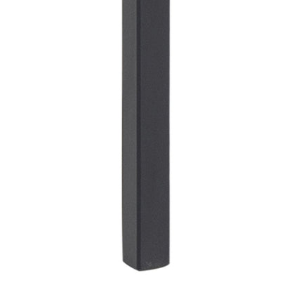 Angus Dining Table in Black 200x90cm includes 4 Carrie Swivel Dining Chairs in Sand