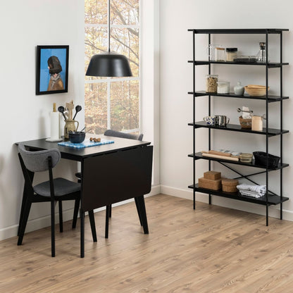 Roxby Extending Dining Table 120x80cm in Black