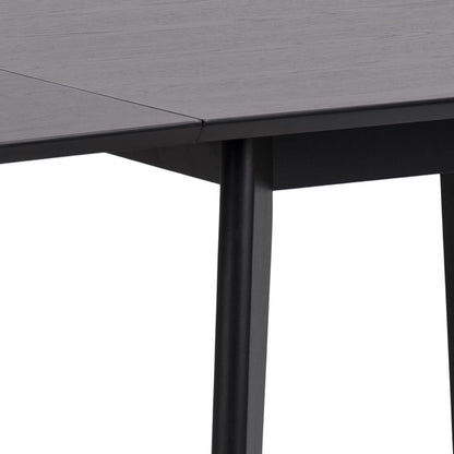 Roxby Extending Dining Table 120x80cm in Black