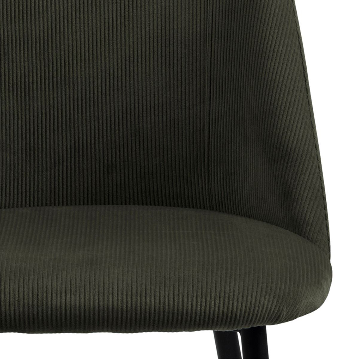 Ines Dining Chair in Olive Green Set of 4