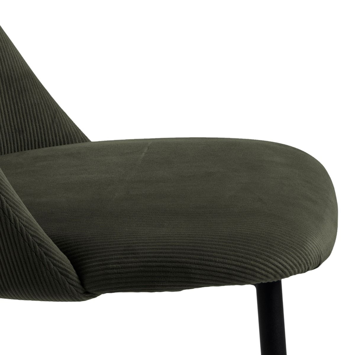 Ines Dining Chair in Olive Green Set of 4