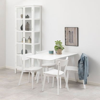 Roxby Square Dining Table in White 120x80cm