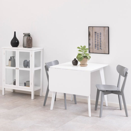 Roxby Square Dining Table in White 120x80cm