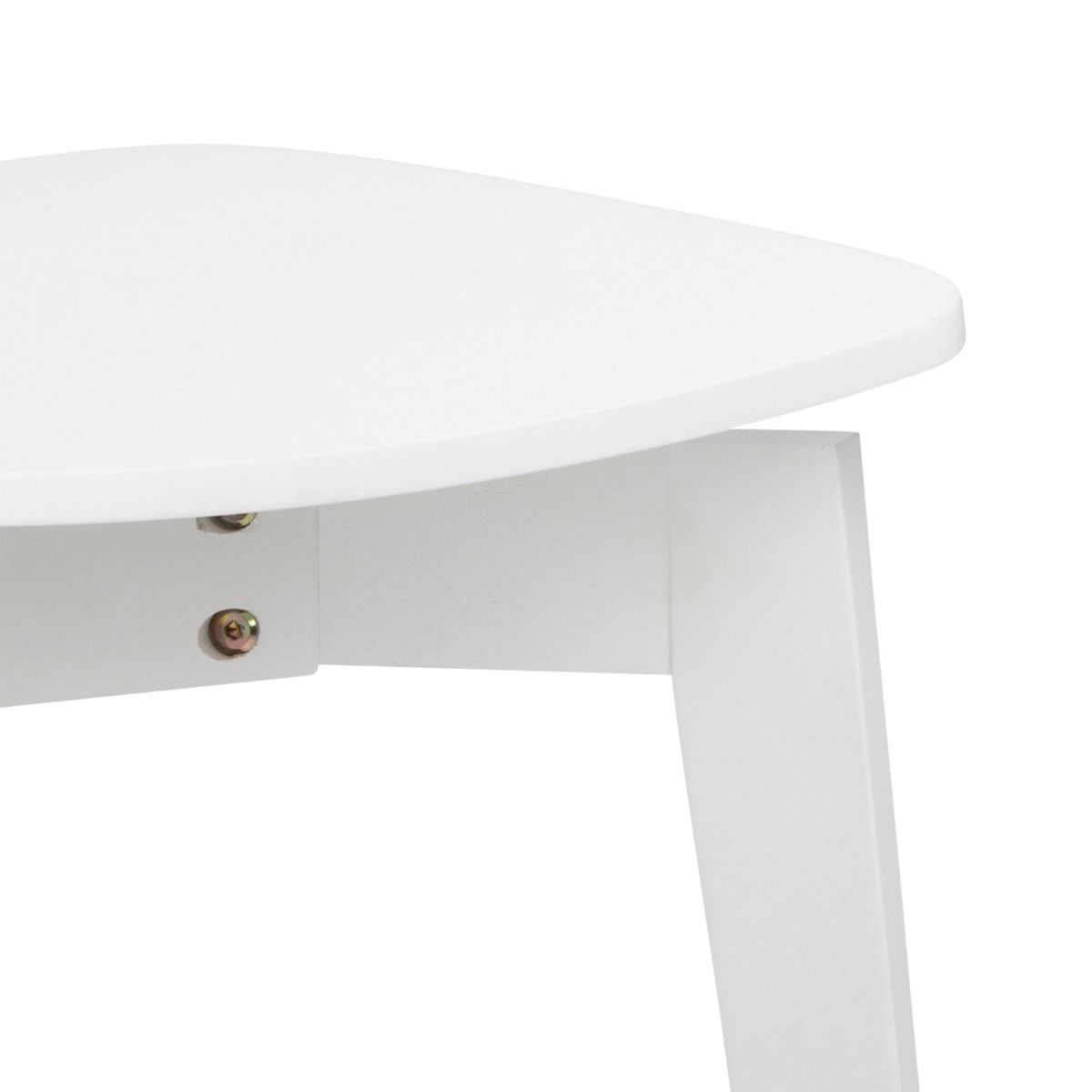 Roxby Square Dining Table in White 120x80cm includes 4 Roxby Dining Chairs in White