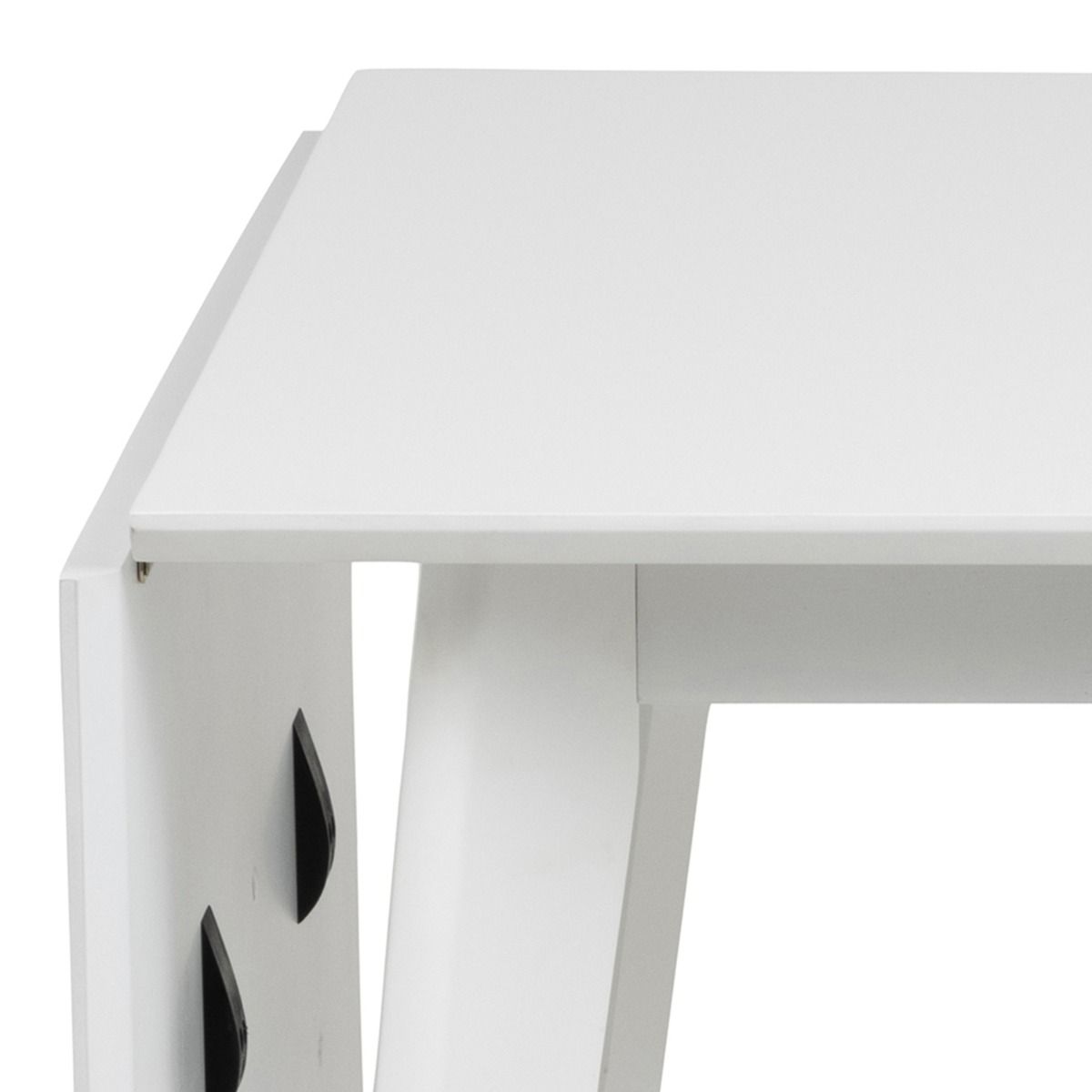 Roxby Square Dining Table in White 120x80cm includes 4 Roxby Dining Chairs in White