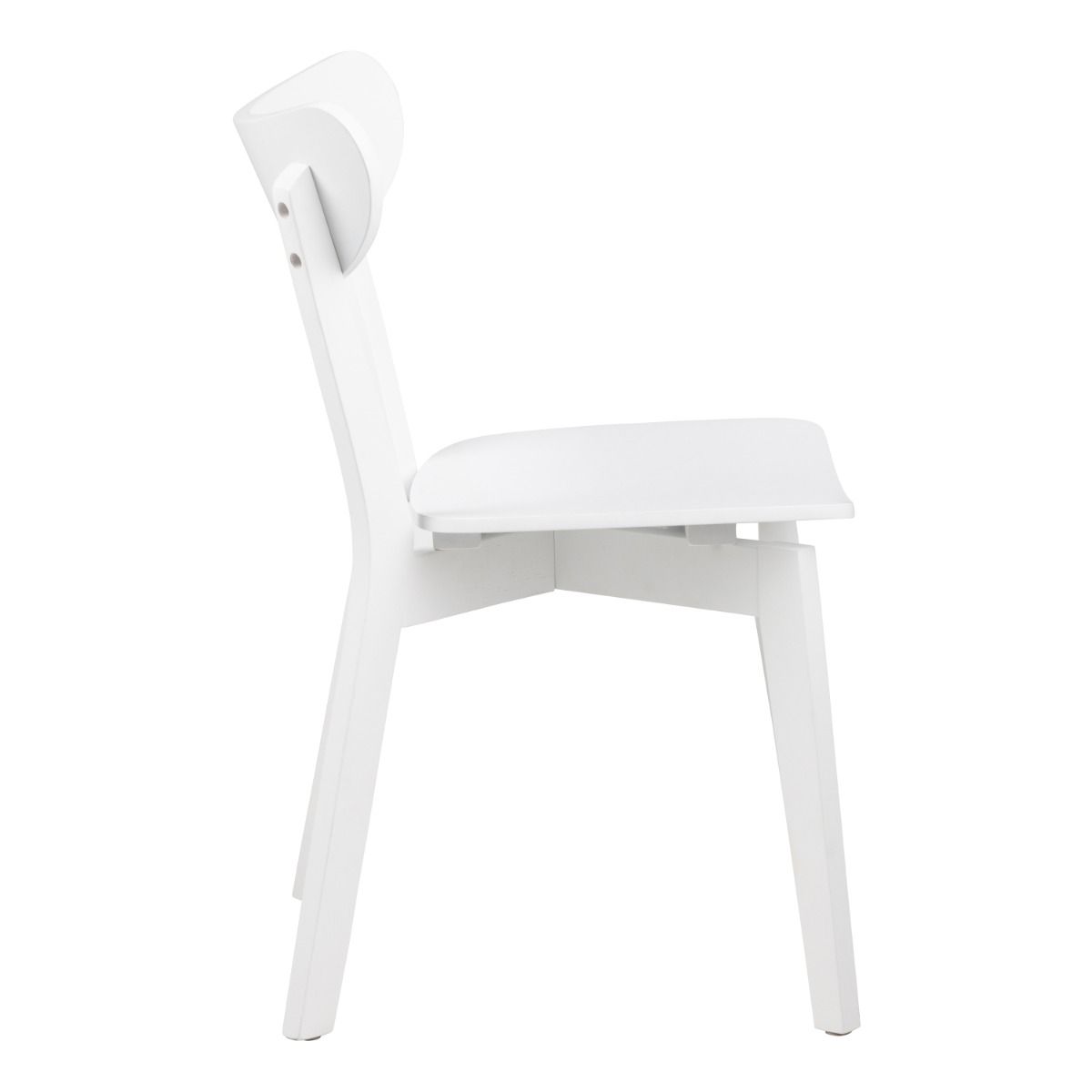 Roxby Square Dining Table in White 120x80cm includes 4 Roxby Dining Chairs in White