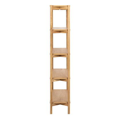 Braidwood Bookcase with 4 Shelves in Oak