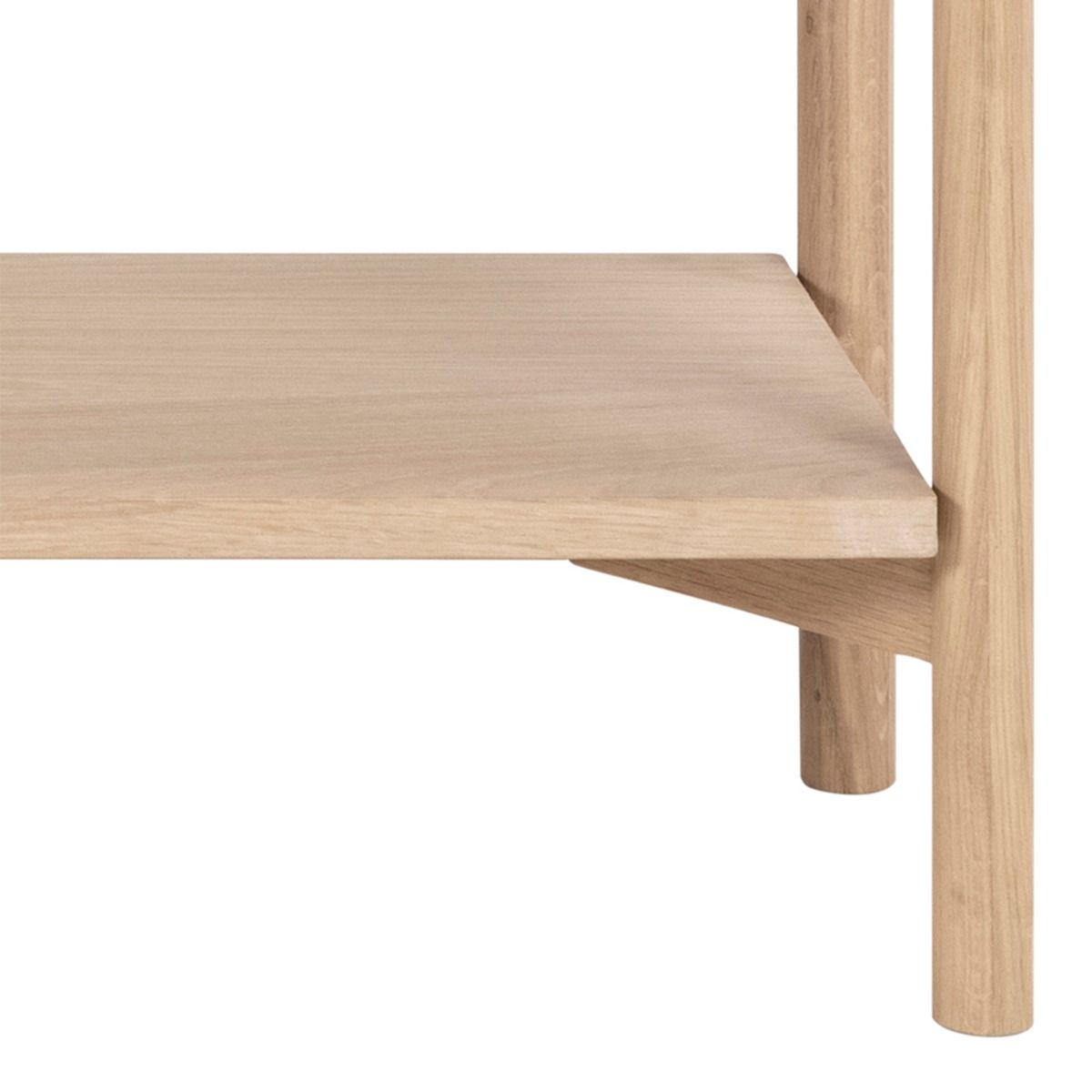 Braidwood Bookcase with 4 Shelves in White Oak Veneer