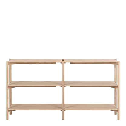 Braidwood Bookcase with 4 Shelves in White Oak Veneer