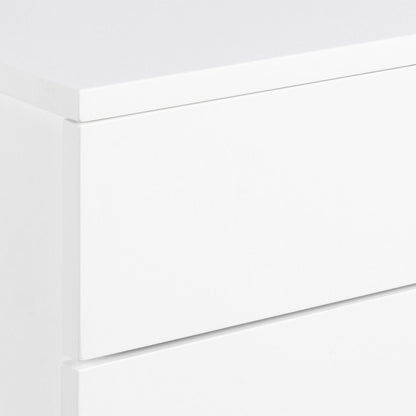 Avignon Bedside Table with 2 Drawers in White