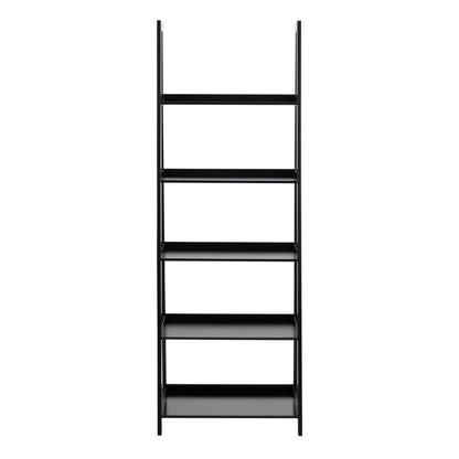 Wally Bookcase with 5 Shelves in Black