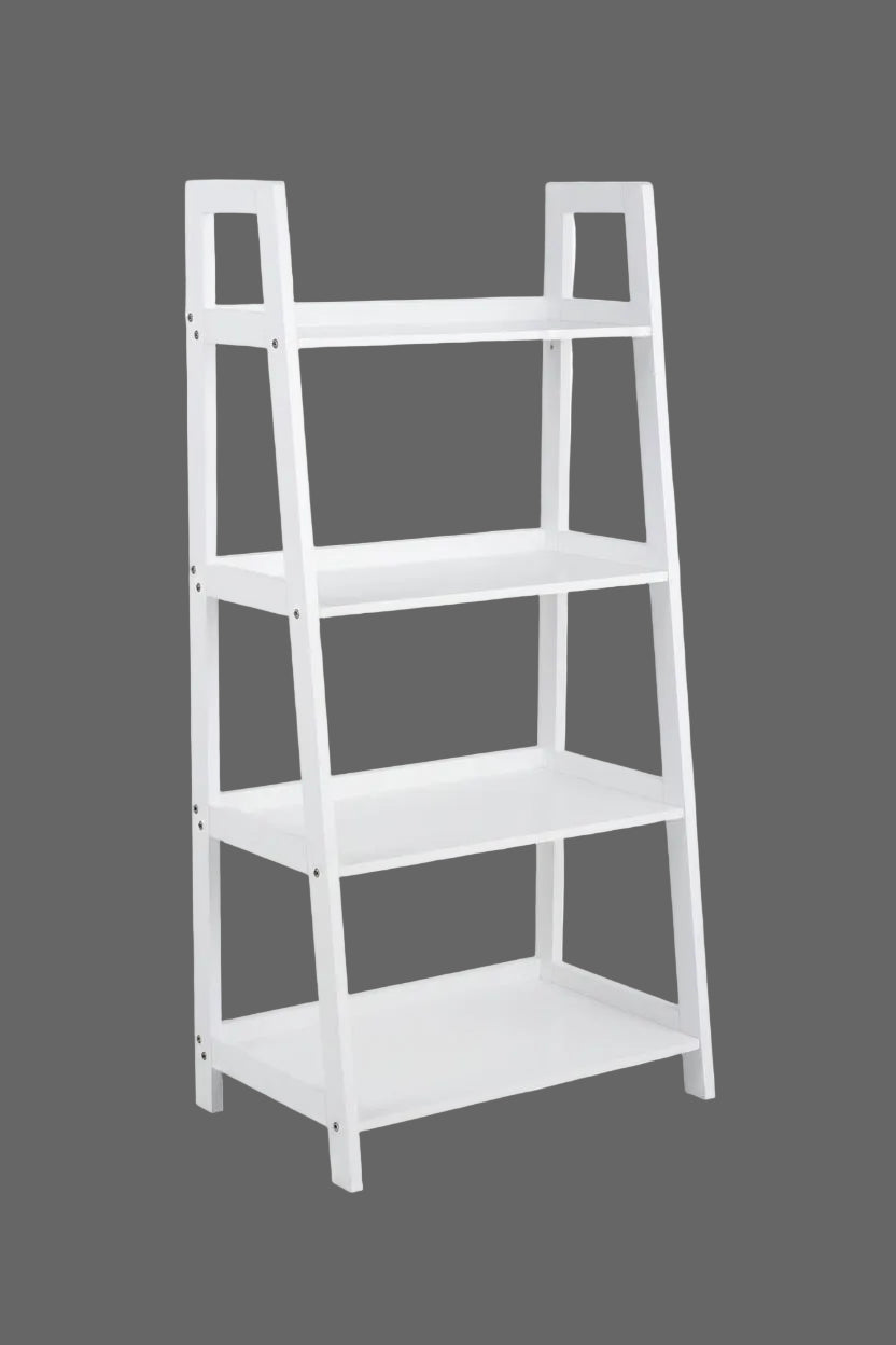 Wally Bookcase with 4 Shelves in White