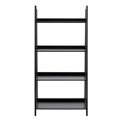 Wally Bookcase with 4 Shelves in Black